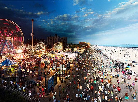 Прошлое и настоящее Кони-Айленда, США Coney Island