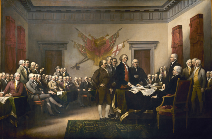 Podpisanie deklaratsii nezavisimosti SSHA - Декларация независимости США